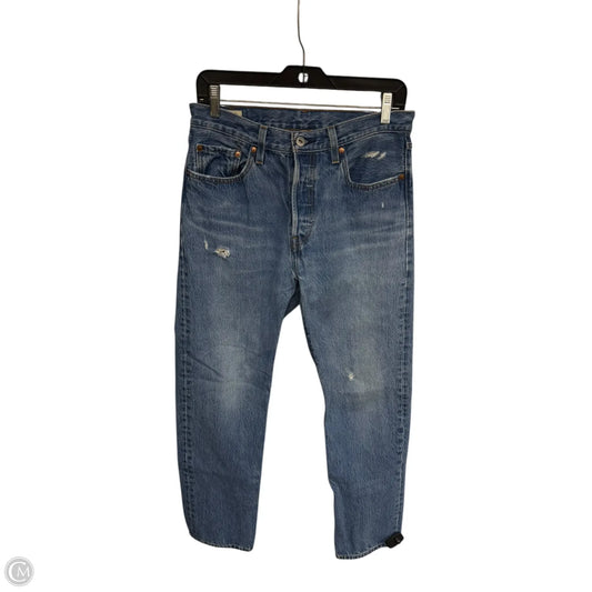 Jeans Straight By Levis In Blue Denim, Size: 6