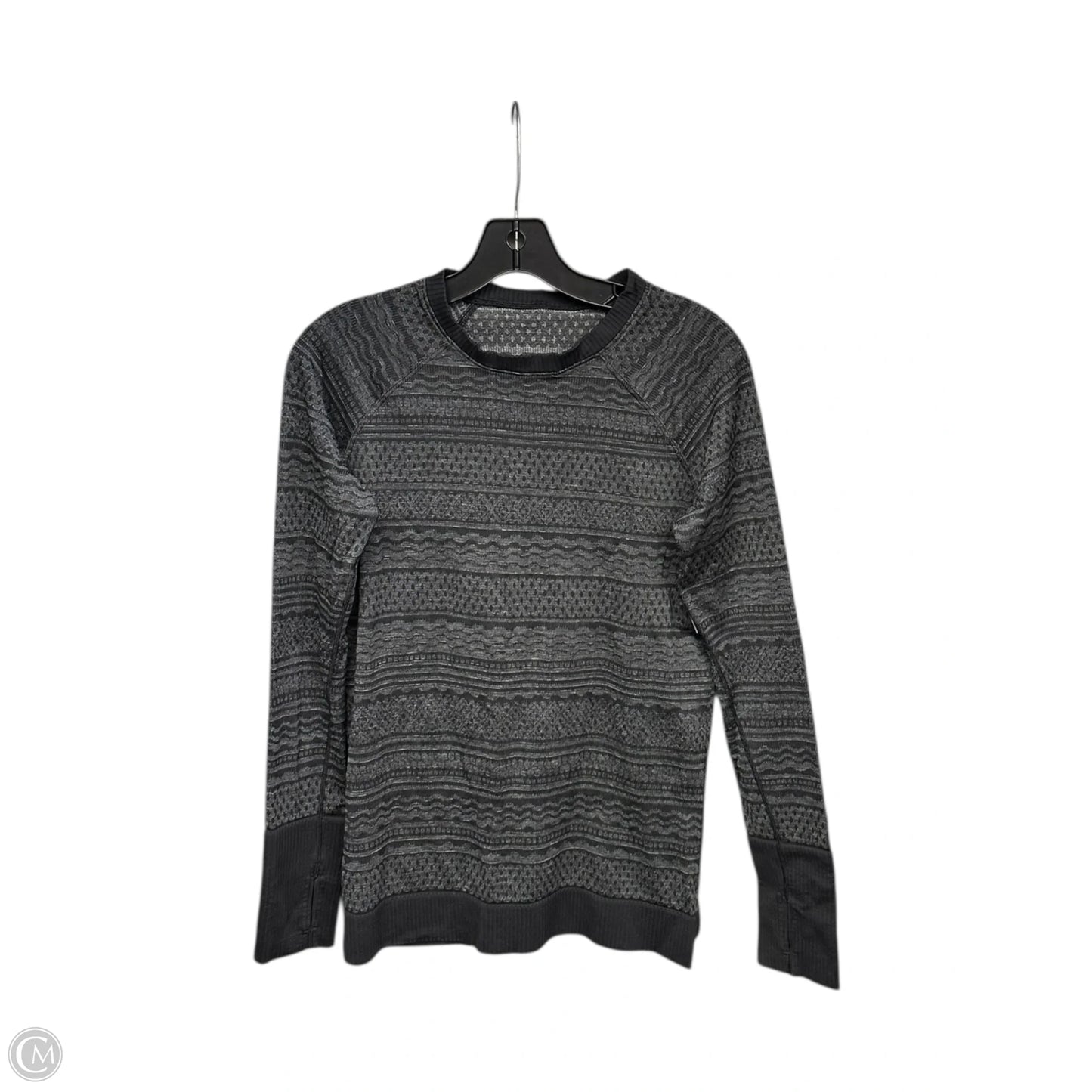 Athletic Top Long Sleeve Crewneck By Lululemon In Black, Size: S