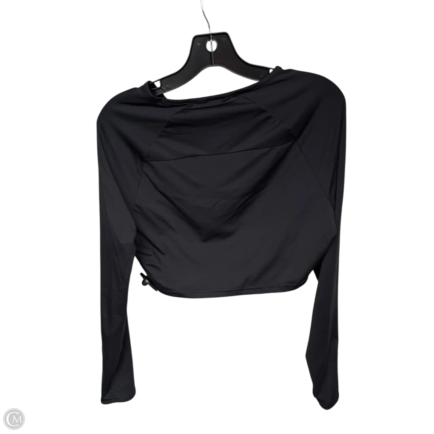 Athletic Top Long Sleeve Crewneck By Gym Shark In Black, Size: M