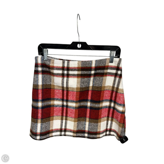 Skirt Mini & Short By H&m In Plaid Pattern, Size: M