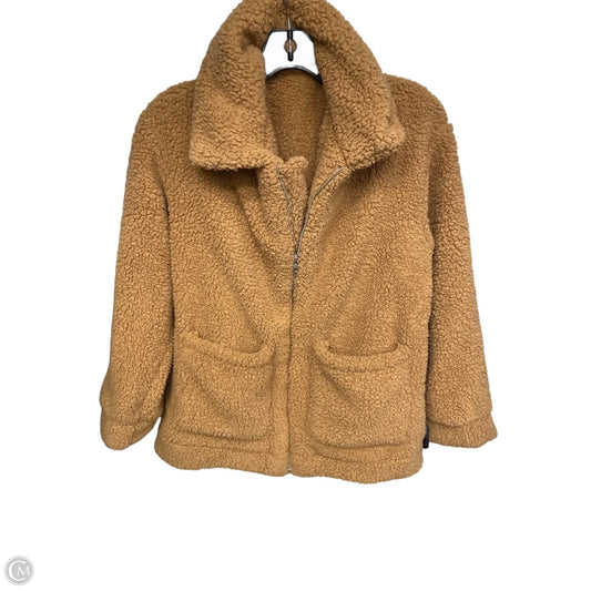 Jacket Faux Fur & Sherpa By Clothes Mentor In Brown, Size: S
