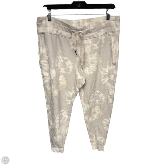 Athletic Pants By Athleta In Cream, Size: L