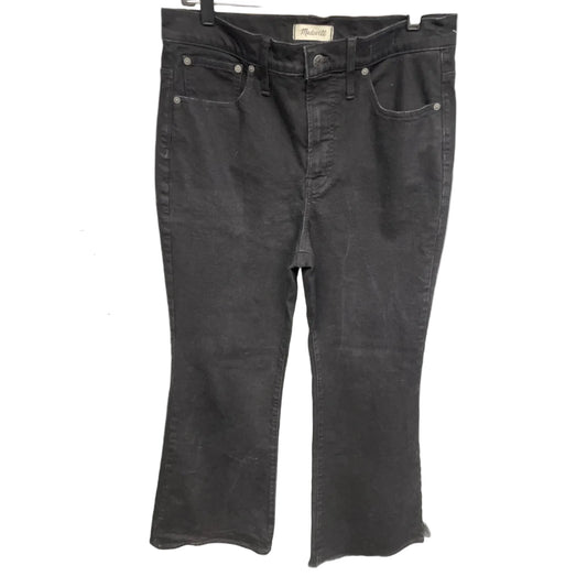 Jeans Flared By Madewell In Black, Size: 10