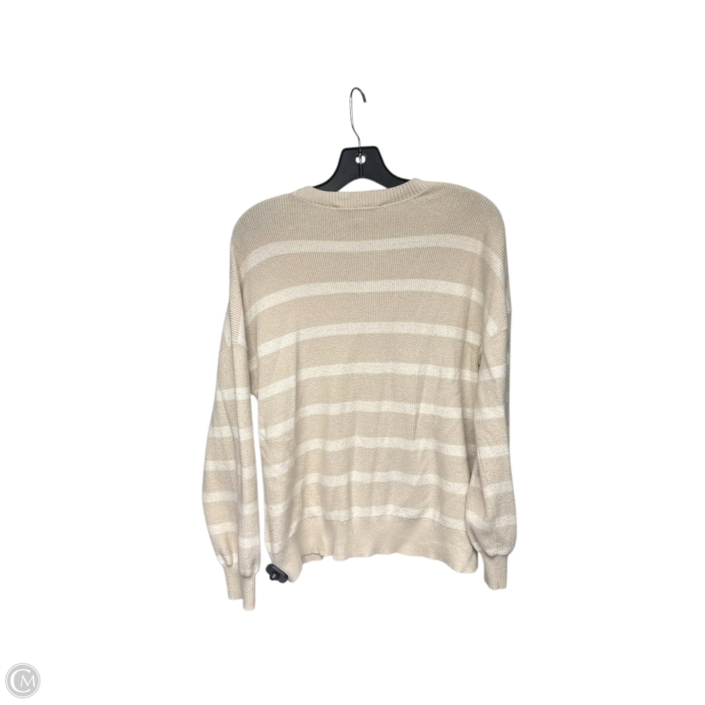 Top Long Sleeve By Loft In Cream, Size: L