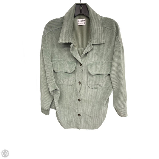 Jacket Shirt By Ci Sono In Green, Size: S