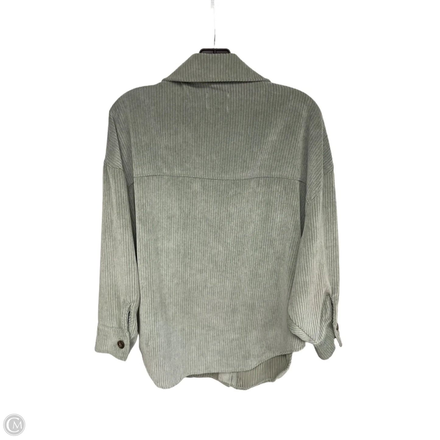 Jacket Shirt By Ci Sono In Green, Size: S