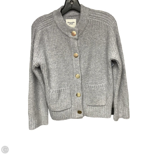 Cardigan By Abercrombie And Fitch In Grey, Size: Xxs