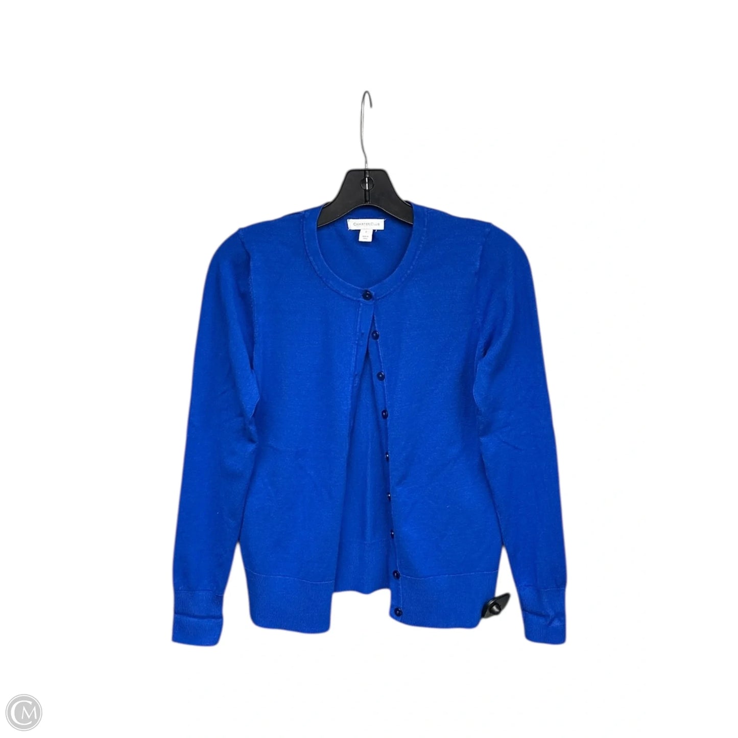 Cardigan By Charter Club In Blue, Size: S