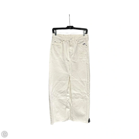 Skirt Midi By Levis In Cream, Size: 0