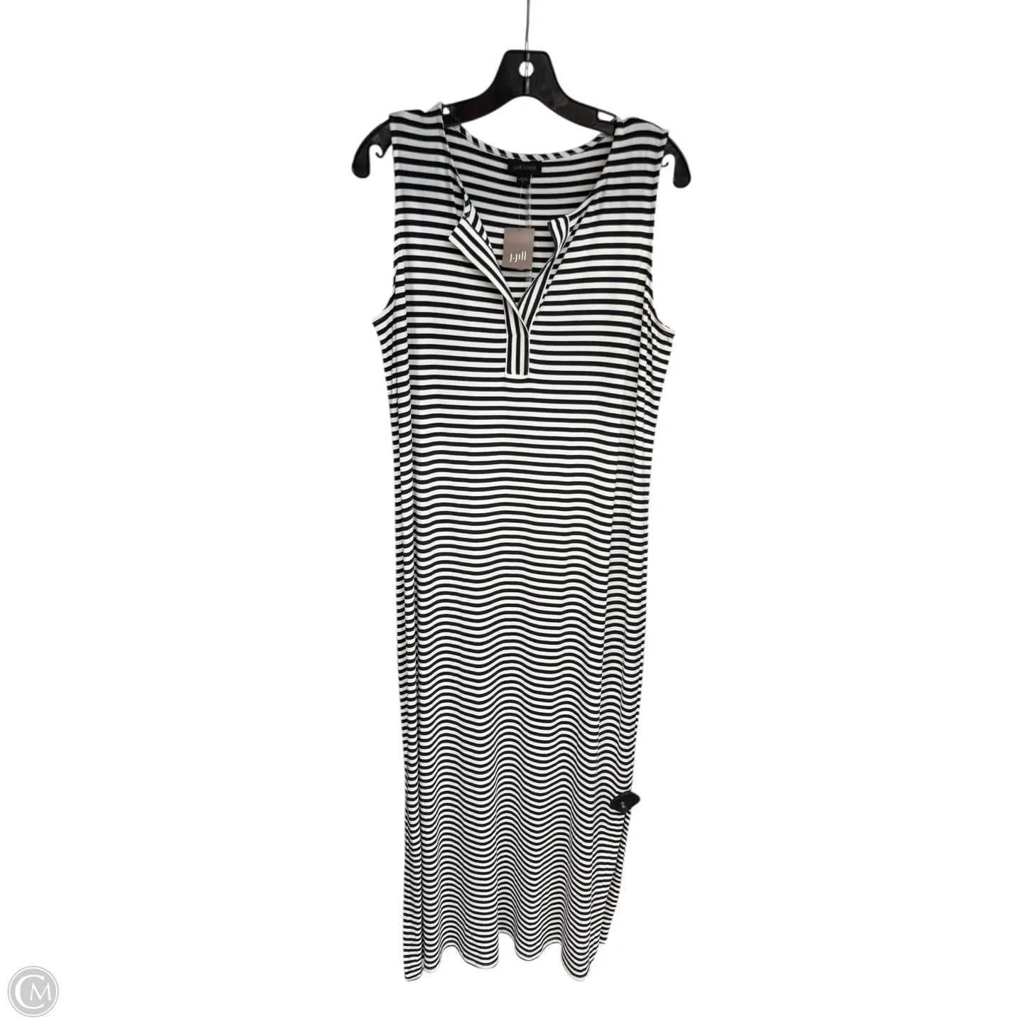 Dress Casual Maxi By J. Jill In Blue & White, Size: M