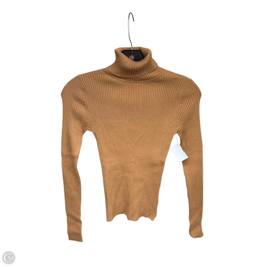 Top Long Sleeve By Express In Tan, Size: Xs