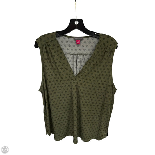 Top Sleeveless By Vince Camuto In Green, Size: Xl