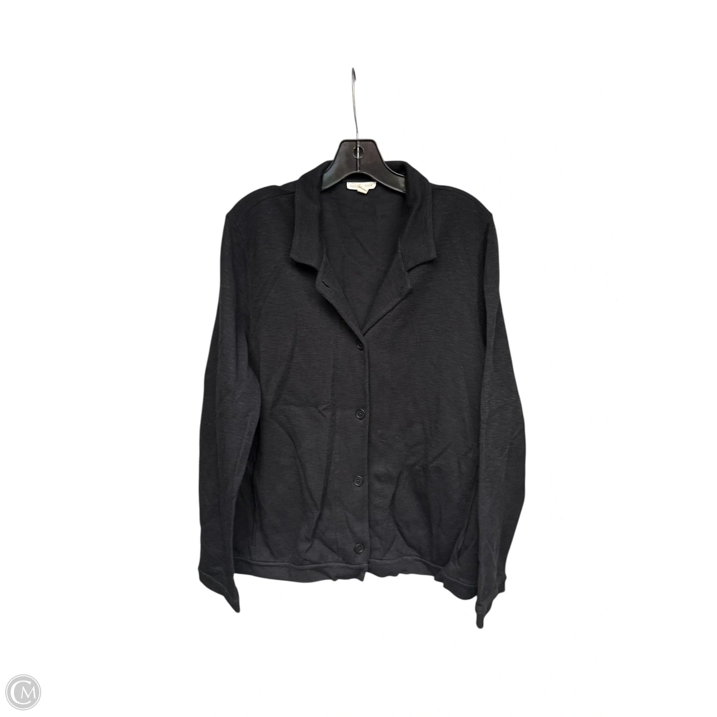 Top Long Sleeve By Eileen Fisher In Black, Size: L