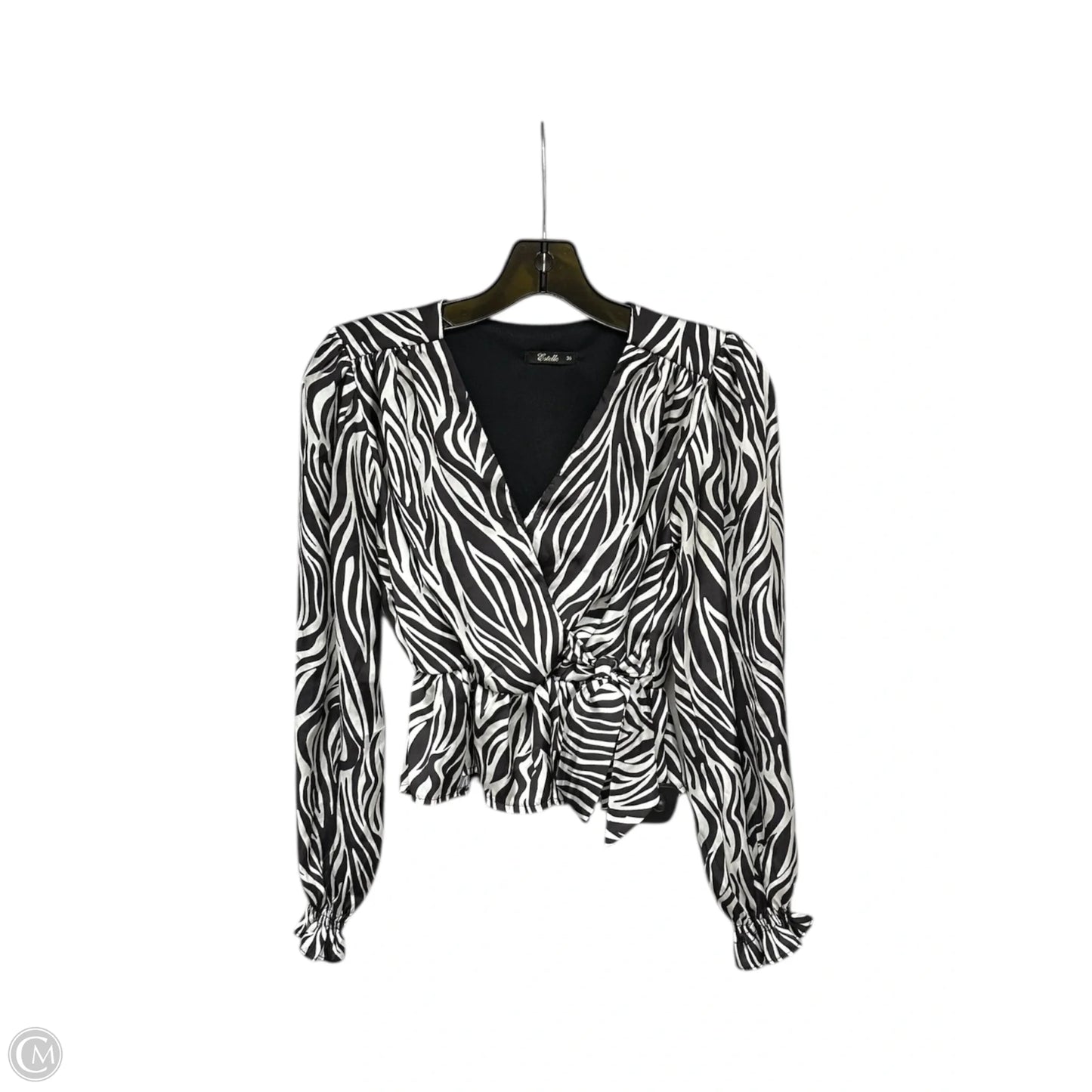 Top Long Sleeve By Clothes Mentor In Zebra Print, Size: S