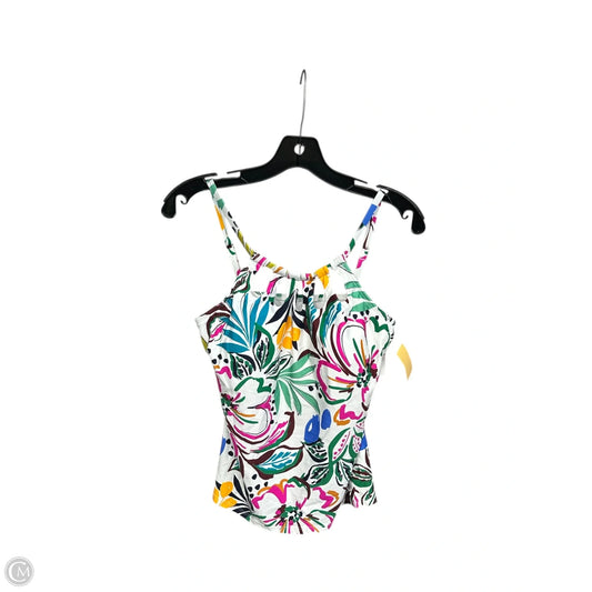 Swimsuit Top By Clothes Mentor In Floral Print, Size: M