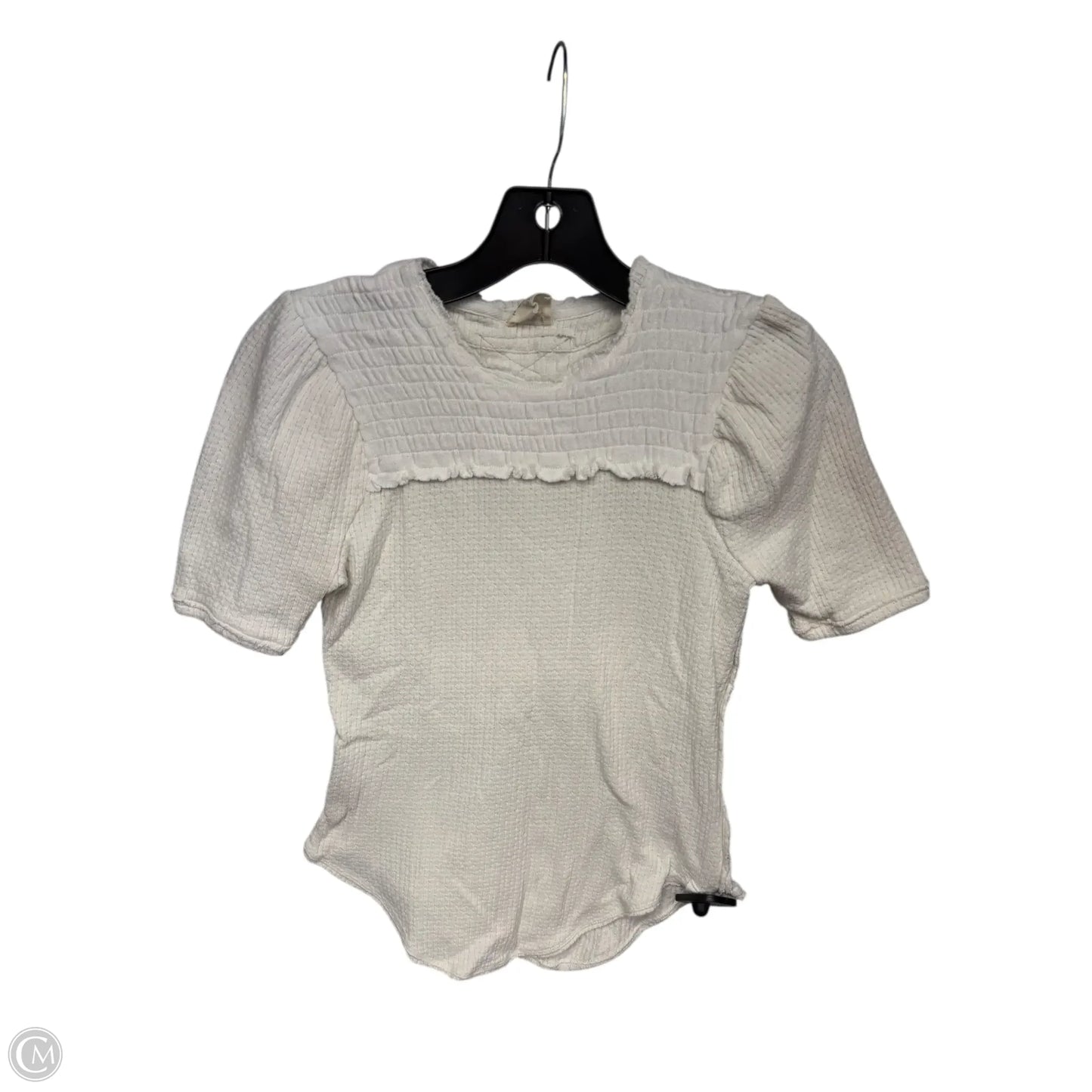 Top Short Sleeve By We The Free In Cream, Size: Xs