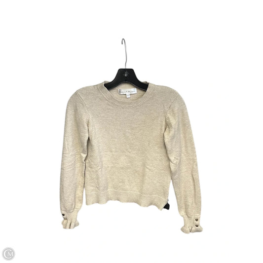 Top Long Sleeve By Chelsea And Theodore In Tan, Size: Xs
