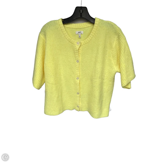 Sweater Short Sleeve By Aerie In Yellow, Size: M