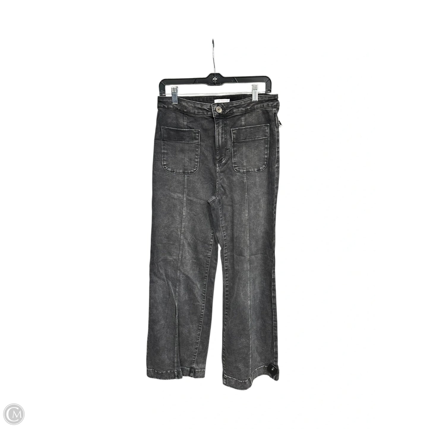 Jeans Wide Leg By Lc Lauren Conrad In Black Denim, Size: 10