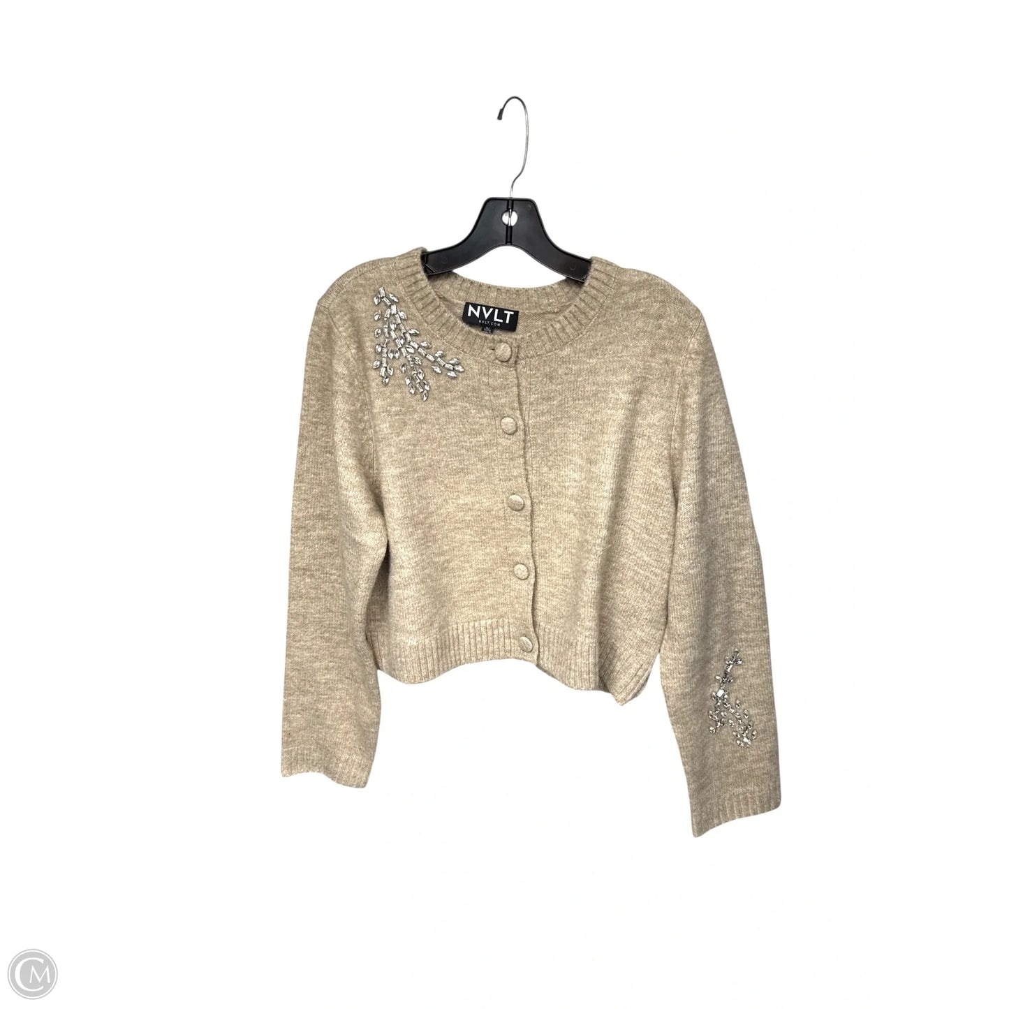 Cardigan By Clothes Mentor In Beige, Size: Xl