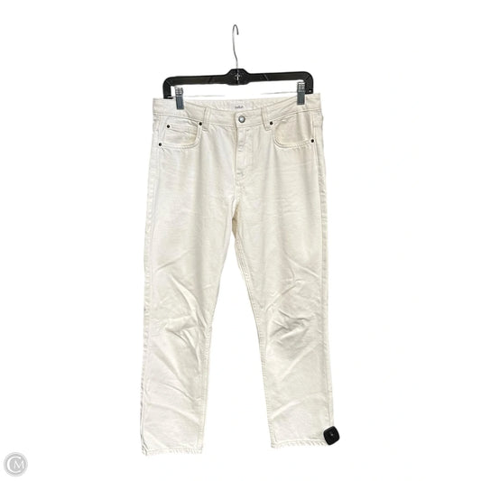 Jeans Straight By Clothes Mentor In Cream, Size: 0