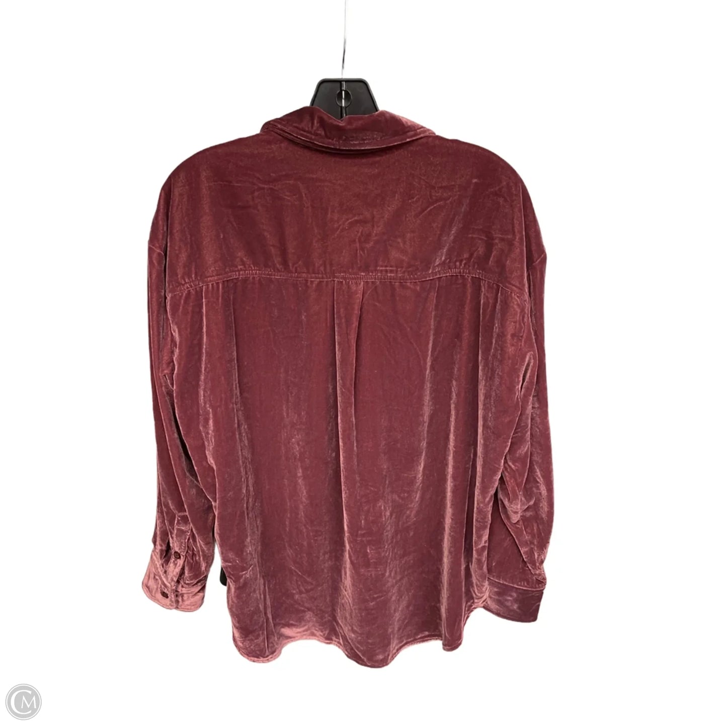 Jacket Shirt By Universal Thread In Maroon, Size: S