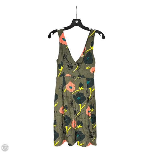 Dress Casual Short By Clothes Mentor In Green & Yellow, Size: 6