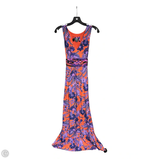 Dress Casual Maxi By Maeve In Orange & Purple, Size: 0