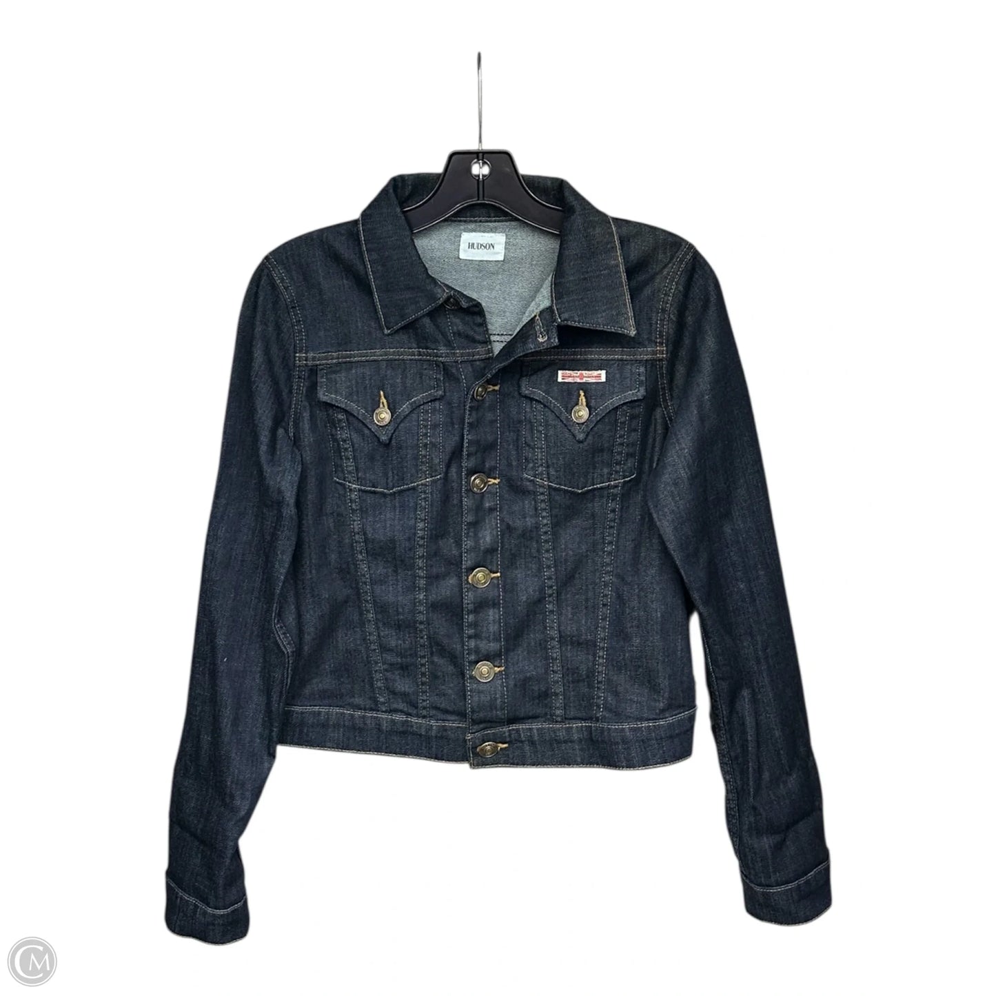 Jacket Denim By Hudson In Blue Denim, Size: S