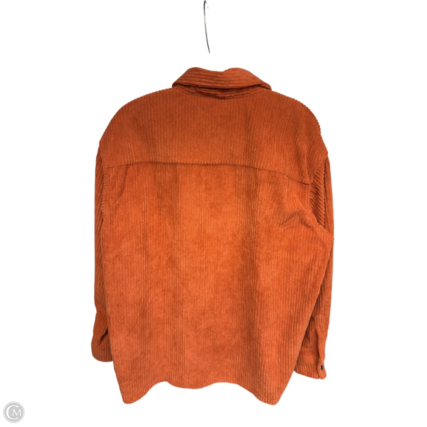 Jacket Shirt By Clothes Mentor In Orange, Size: Xs