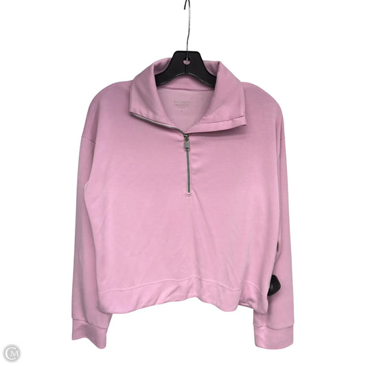 Athletic Top Long Sleeve Collar By Athleta In Pink, Size: S