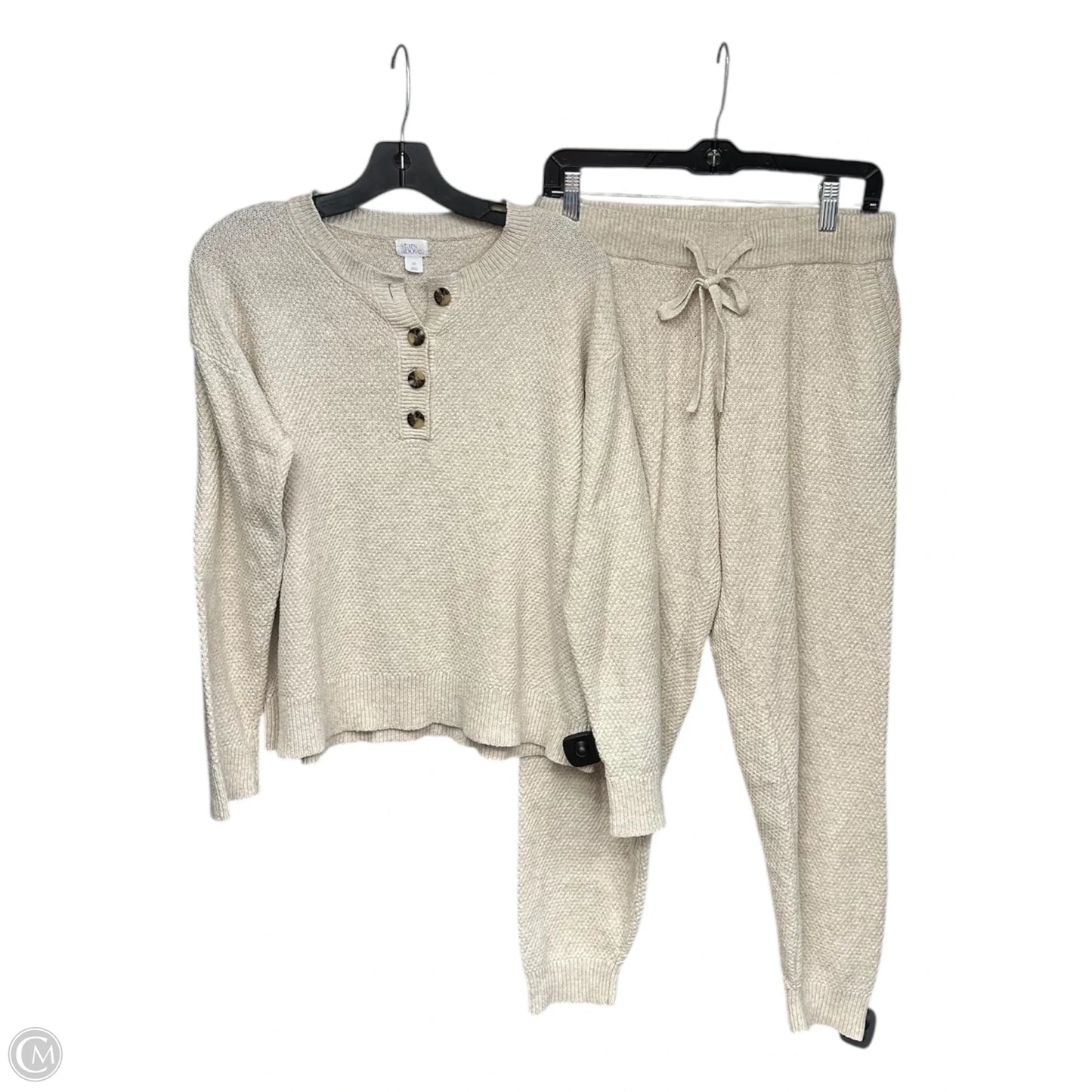 Pants Set 2pc By Stars Above In Cream, Size: M