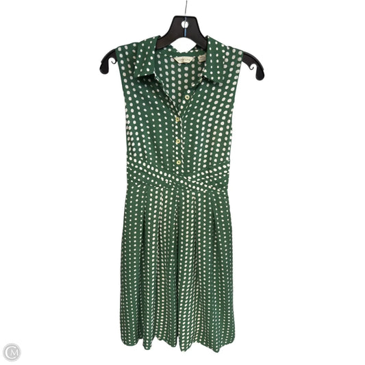 Dress Casual Short By Clothes Mentor In Green & White, Size: S