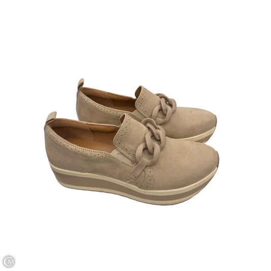 Shoes Heels Platform By Mad Love In Tan, Size: 8.5