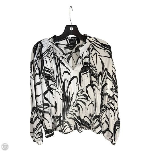 Top Short Sleeve By Tahari In Black, Size: M