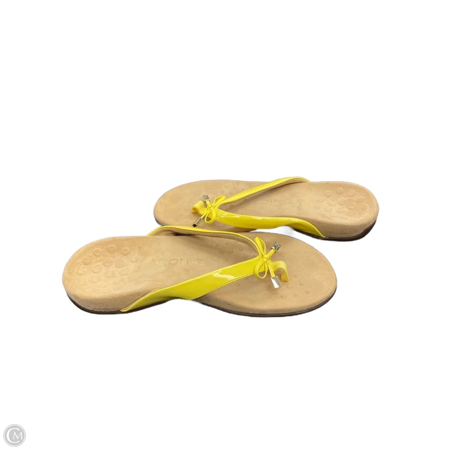 Sandals Flip Flops By Vionic In Yellow, Size: 7