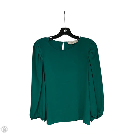 Top Long Sleeve By Loft In Green, Size: Sp