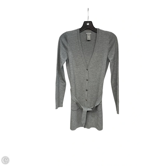 Cardigan By Ann Taylor In Grey, Size: Xs