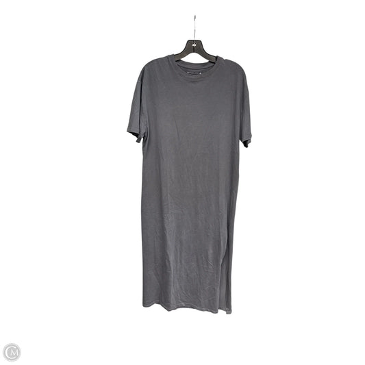 Dress Casual Midi By Abercrombie And Fitch In Grey, Size: L