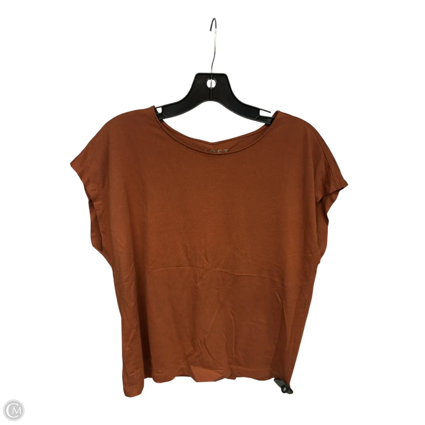 Top Sleeveless By Loft In Orange, Size: L