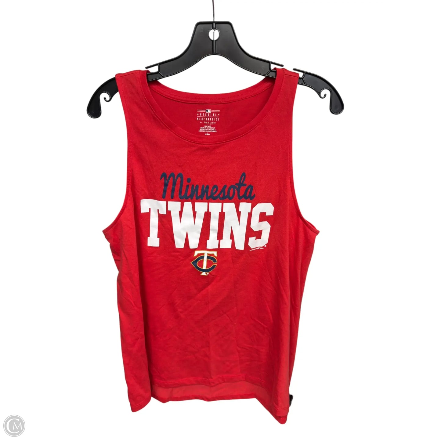 Athletic Tank Top By Genuine Merchandise In Red, Size: L