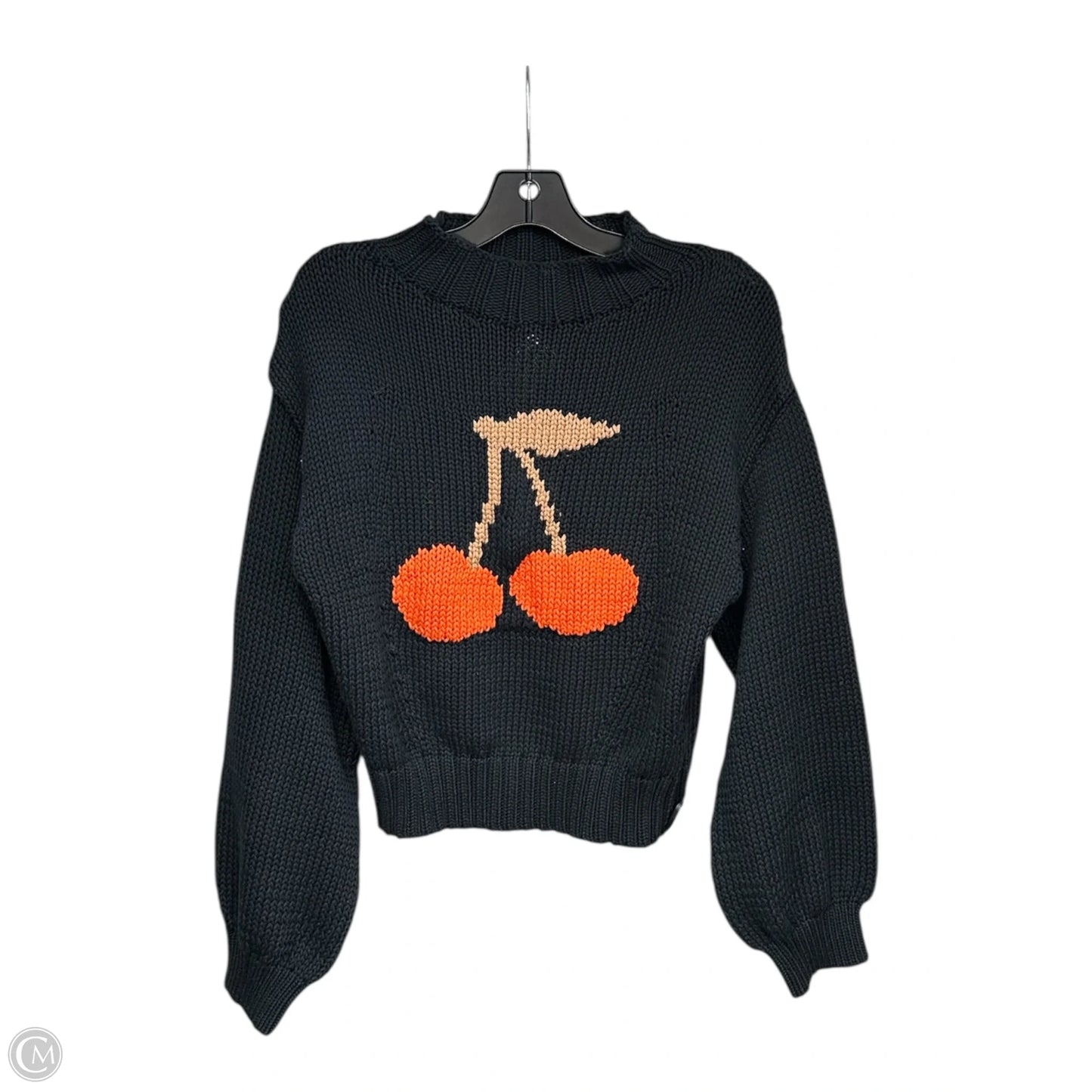 Sweater By Maeve In Black & Orange, Size: S