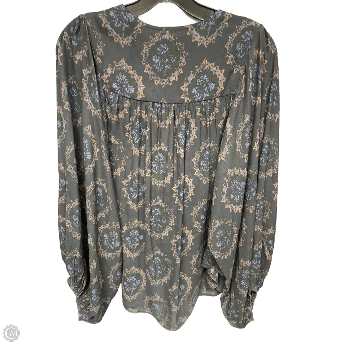 Top Long Sleeve By Free People In Grey, Size: M