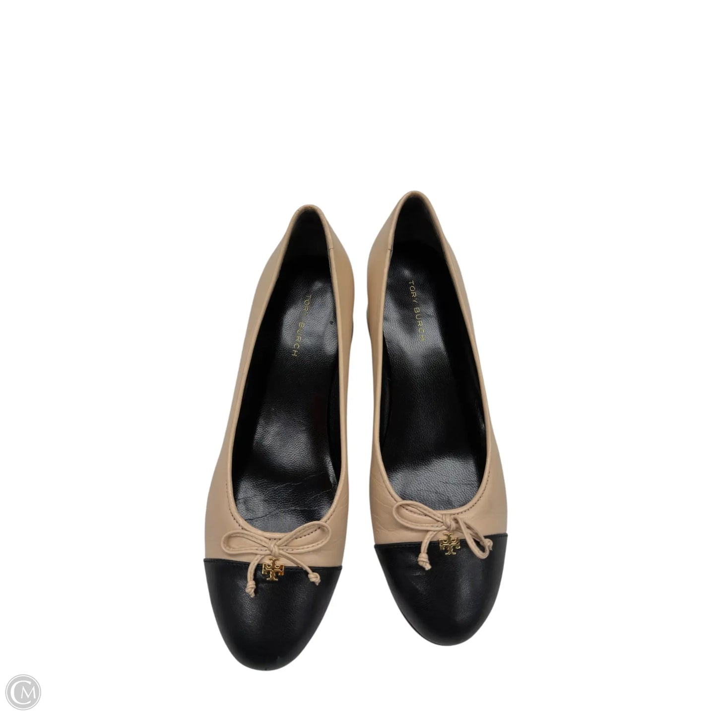 Shoes Designer By Tory Burch In Black & Cream, Size: 5.5