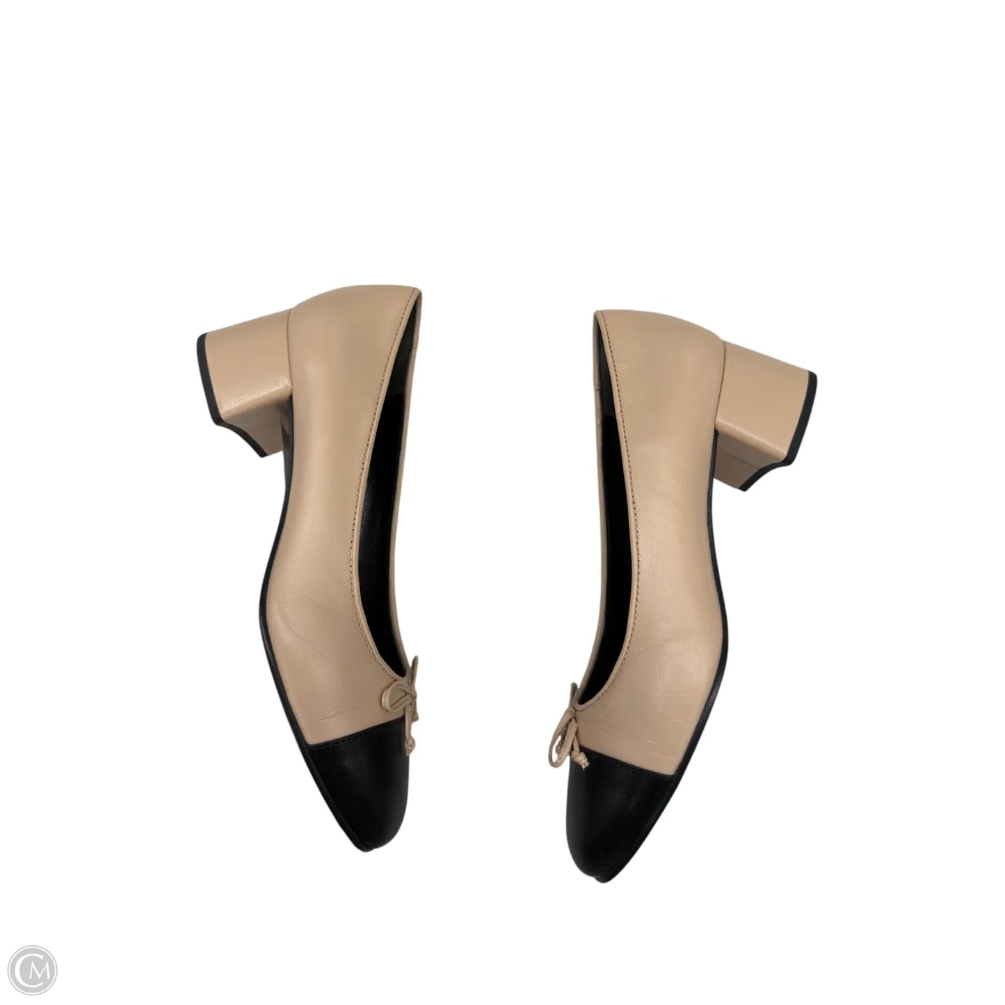 Shoes Designer By Tory Burch In Black & Cream, Size: 5.5