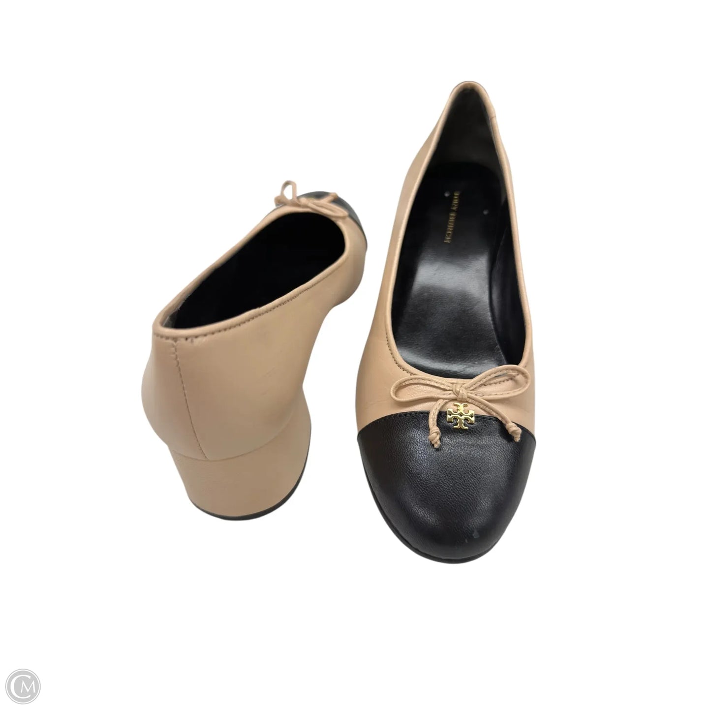 Shoes Designer By Tory Burch In Black & Cream, Size: 5.5