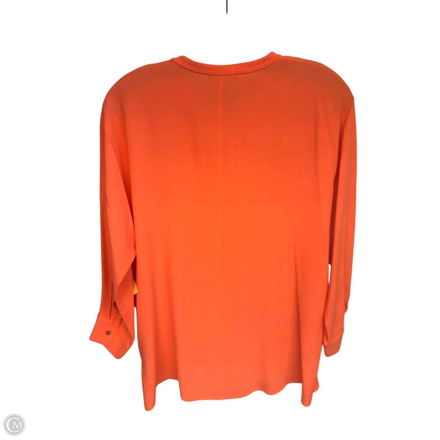 Top Long Sleeve By Eileen Fisher In Orange, Size: Xs