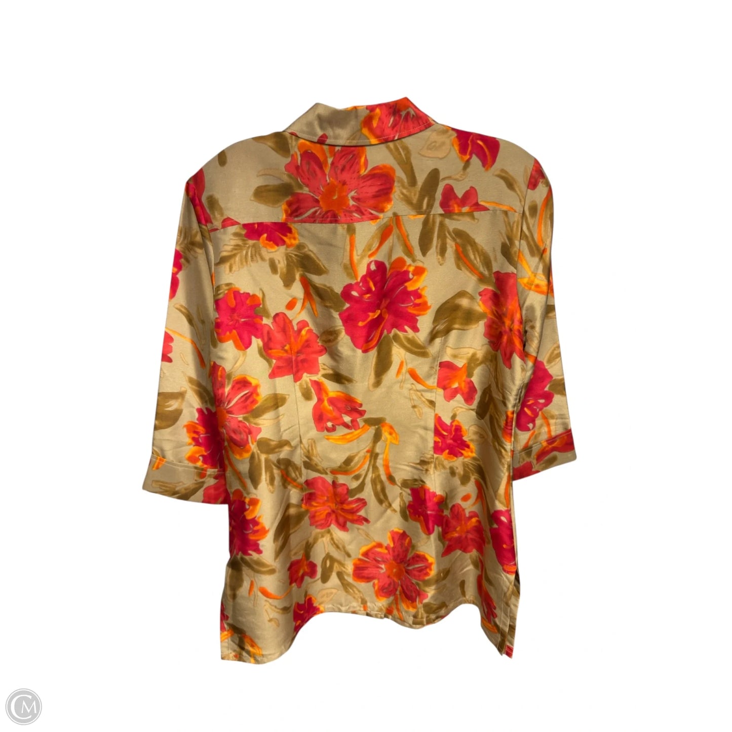 Top Long Sleeve By Field Manor In Floral Print, Size: S