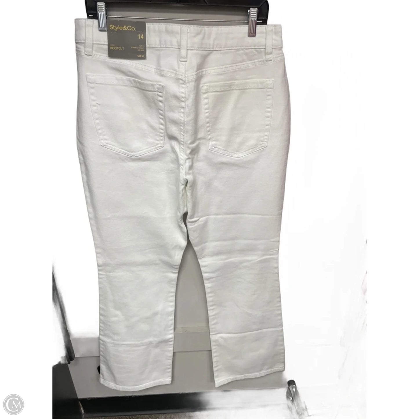 Jeans Boot Cut By Style And Company In White, Size: 14