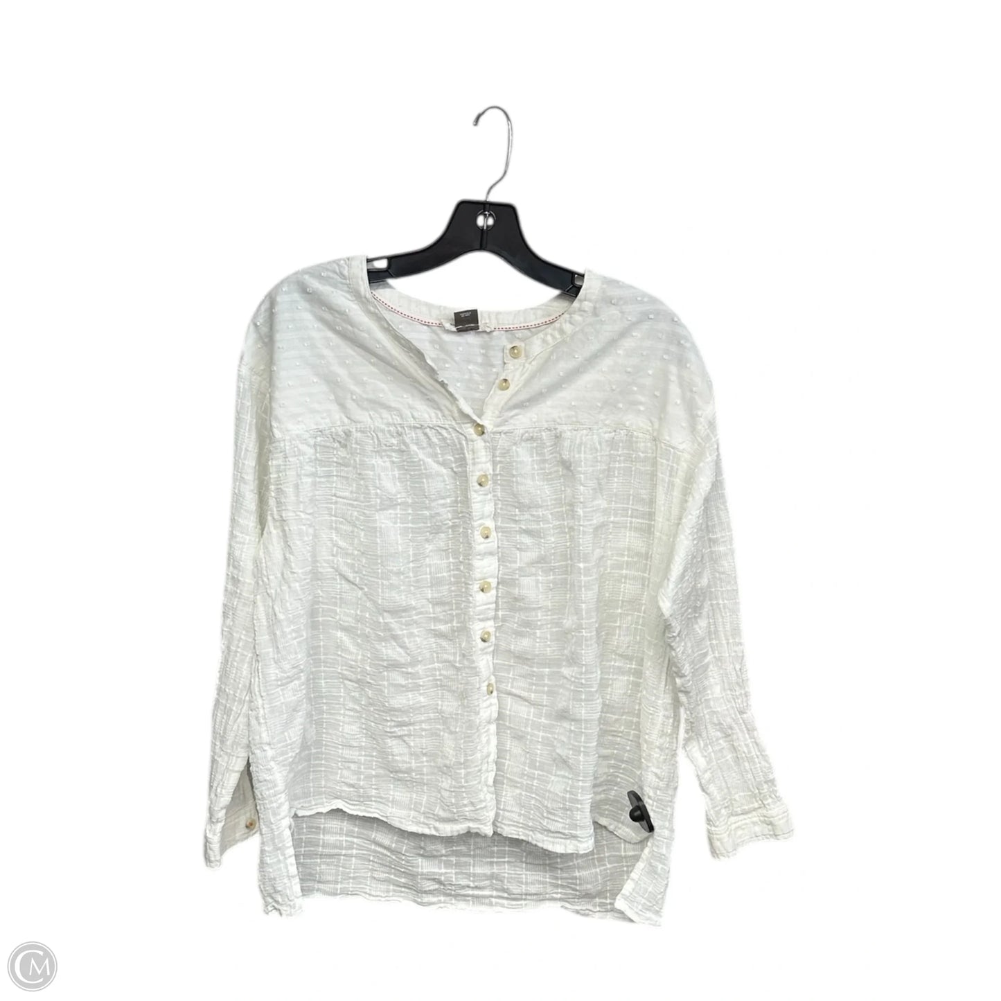 Top Long Sleeve By Pilcro In White, Size: S